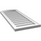 Ekena Millwork Arch Top Surface Mount PVC Gable Vent: Functional, w/ 2"W x 1-1/2"P Brickmould Frame, 16"W x 38"H GVPAR16X3802SF - alternate 2